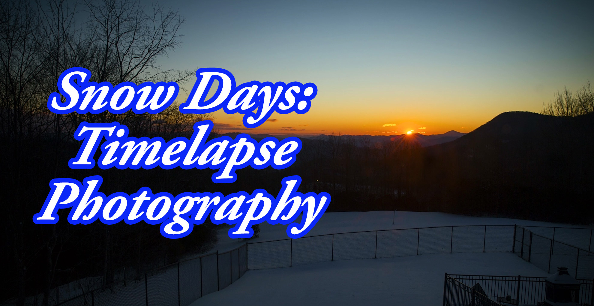 Snow Days A Timelapse From Our Recent Snow D.K. Wall