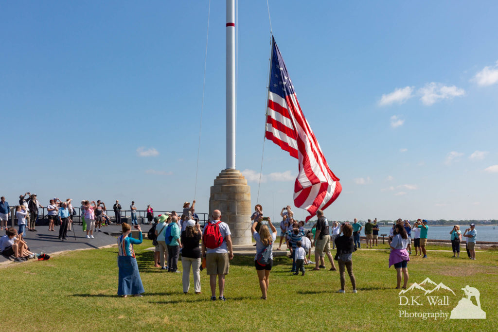 Flag Raising Ceremony at Fort Sumter